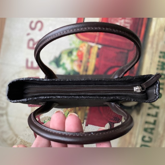 BURBERRY Vintage Mini🤎Brown House Check👜Coated Canvas/Leather🇬🇧RARE/HTF🔥EUC - Picture 5 of 13